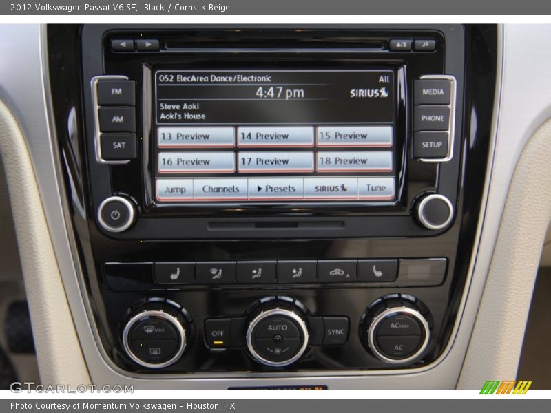 Black / Cornsilk Beige 2012 Volkswagen Passat V6 SE