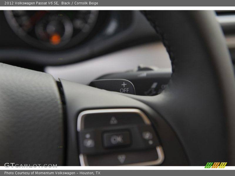 Black / Cornsilk Beige 2012 Volkswagen Passat V6 SE
