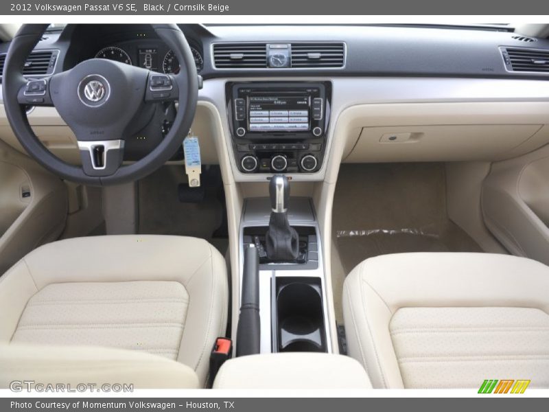 Black / Cornsilk Beige 2012 Volkswagen Passat V6 SE