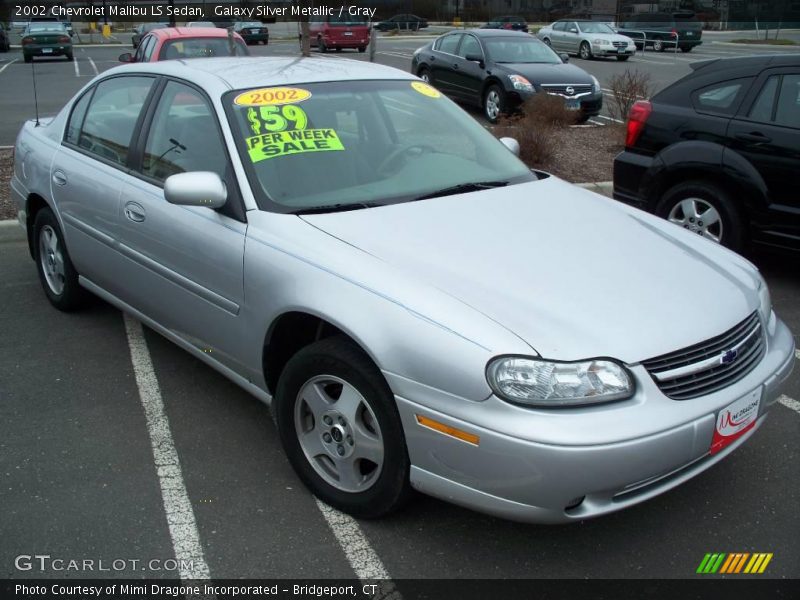 Galaxy Silver Metallic / Gray 2002 Chevrolet Malibu LS Sedan