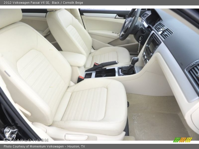 Black / Cornsilk Beige 2012 Volkswagen Passat V6 SE