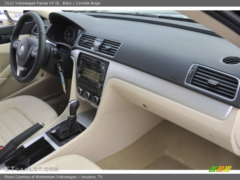 Black / Cornsilk Beige 2012 Volkswagen Passat V6 SE