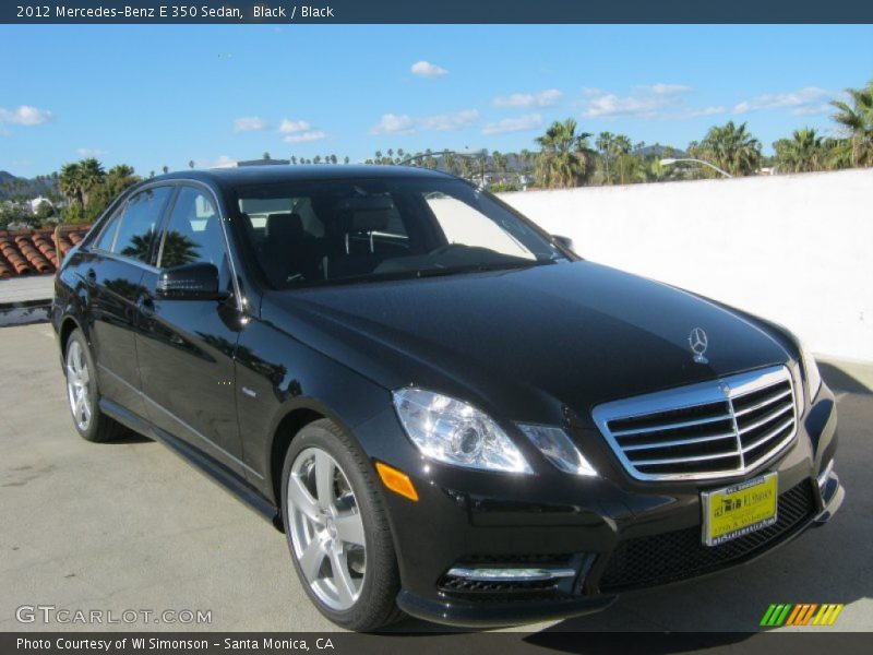 Black / Black 2012 Mercedes-Benz E 350 Sedan