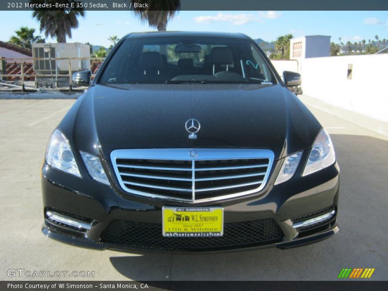 Black / Black 2012 Mercedes-Benz E 350 Sedan