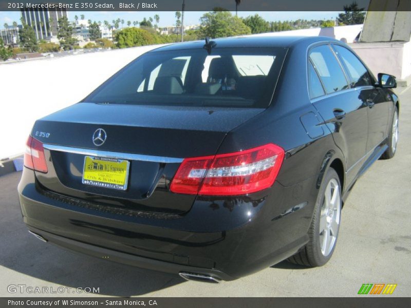 Black / Black 2012 Mercedes-Benz E 350 Sedan