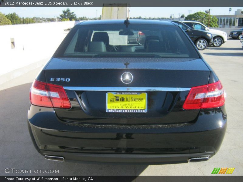 Black / Black 2012 Mercedes-Benz E 350 Sedan