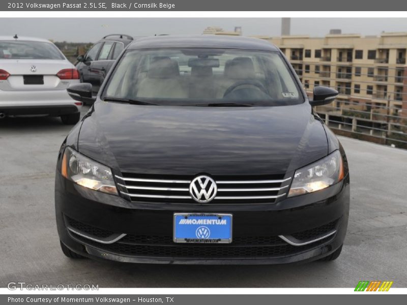 Black / Cornsilk Beige 2012 Volkswagen Passat 2.5L SE