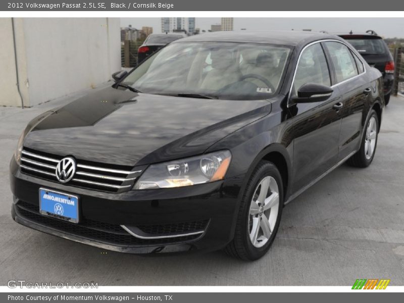 Black / Cornsilk Beige 2012 Volkswagen Passat 2.5L SE