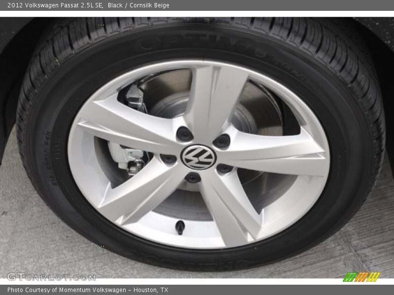 Black / Cornsilk Beige 2012 Volkswagen Passat 2.5L SE