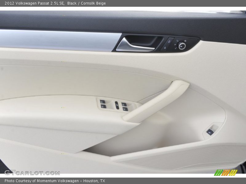 Black / Cornsilk Beige 2012 Volkswagen Passat 2.5L SE