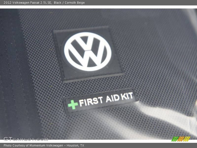 Black / Cornsilk Beige 2012 Volkswagen Passat 2.5L SE