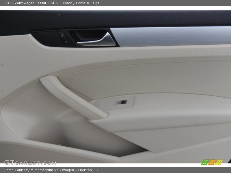 Black / Cornsilk Beige 2012 Volkswagen Passat 2.5L SE