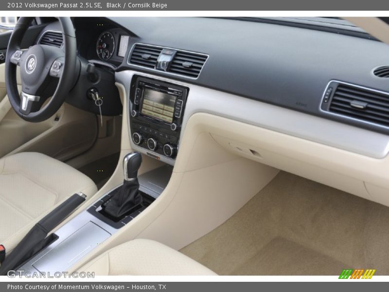 Black / Cornsilk Beige 2012 Volkswagen Passat 2.5L SE