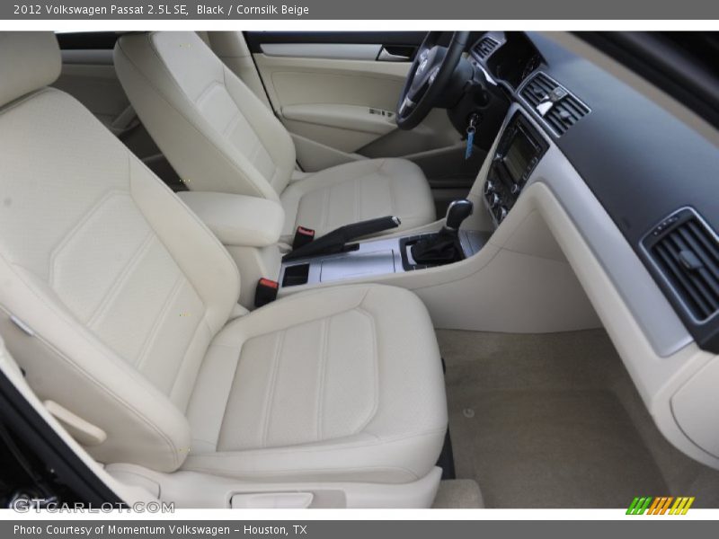 Black / Cornsilk Beige 2012 Volkswagen Passat 2.5L SE