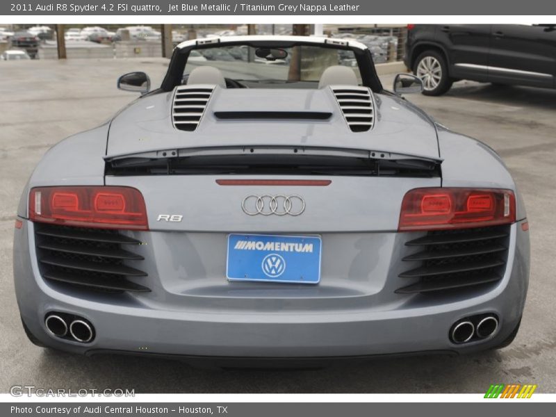 Jet Blue Metallic / Titanium Grey Nappa Leather 2011 Audi R8 Spyder 4.2 FSI quattro