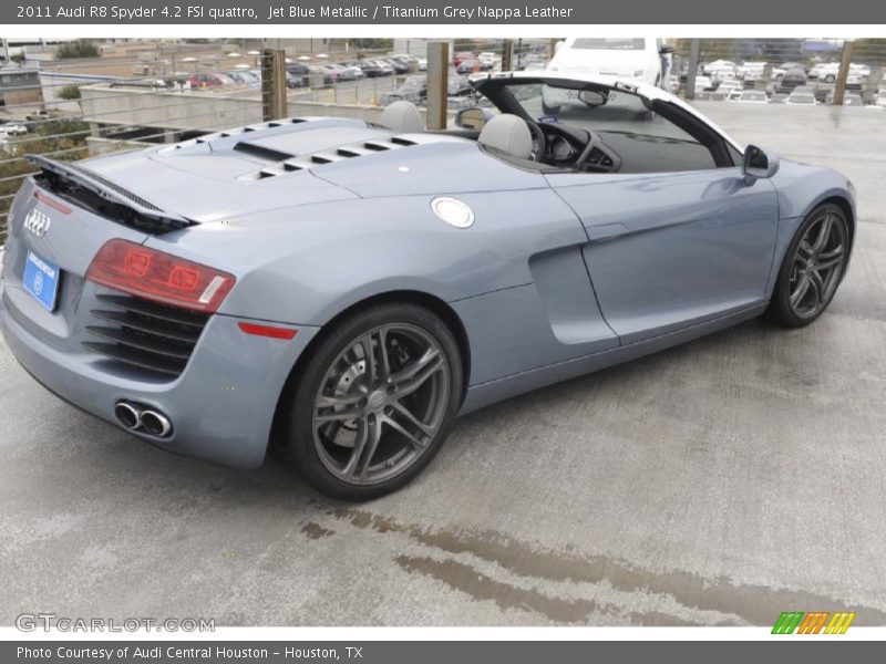 Jet Blue Metallic / Titanium Grey Nappa Leather 2011 Audi R8 Spyder 4.2 FSI quattro