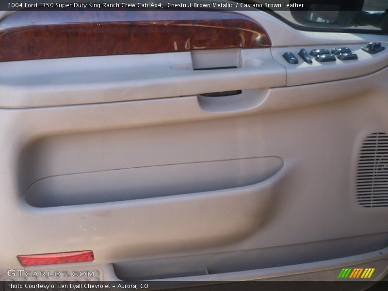 Chestnut Brown Metallic / Castano Brown Leather 2004 Ford F350 Super Duty King Ranch Crew Cab 4x4