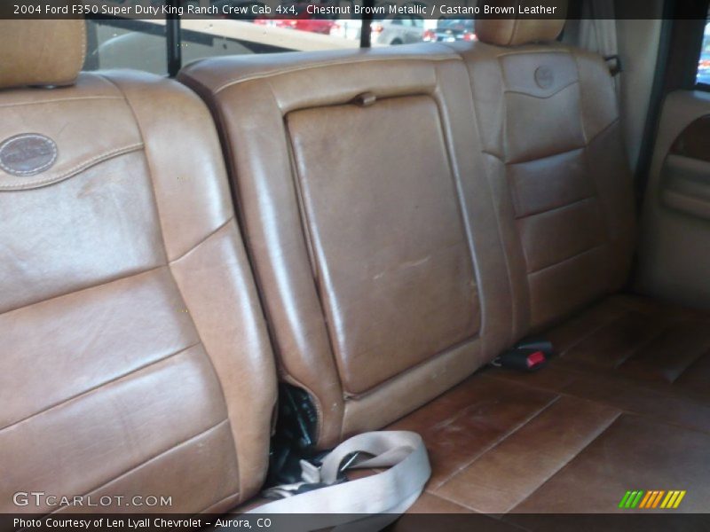 Chestnut Brown Metallic / Castano Brown Leather 2004 Ford F350 Super Duty King Ranch Crew Cab 4x4