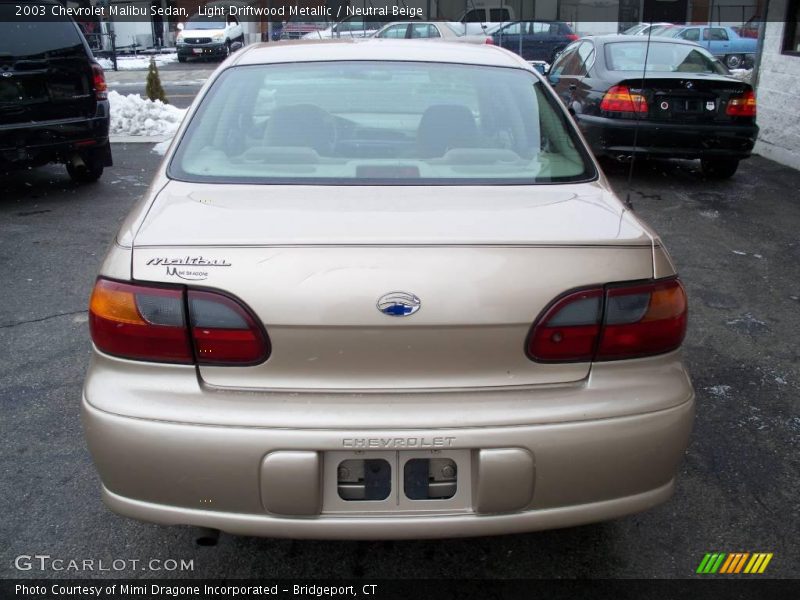 Light Driftwood Metallic / Neutral Beige 2003 Chevrolet Malibu Sedan