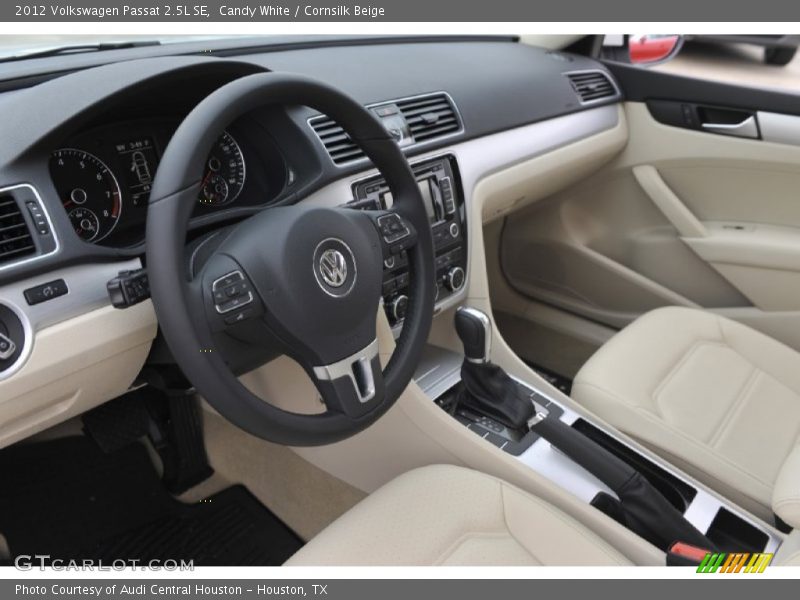 Candy White / Cornsilk Beige 2012 Volkswagen Passat 2.5L SE