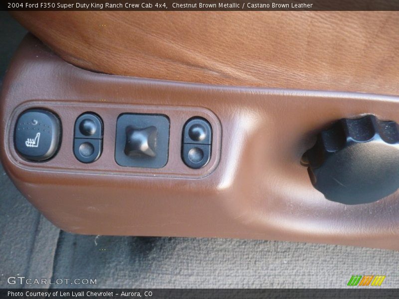 Chestnut Brown Metallic / Castano Brown Leather 2004 Ford F350 Super Duty King Ranch Crew Cab 4x4