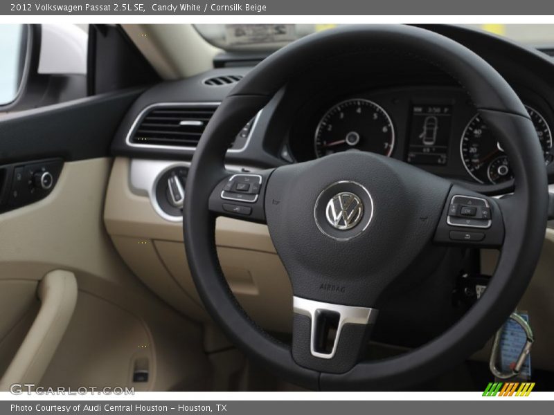 Candy White / Cornsilk Beige 2012 Volkswagen Passat 2.5L SE
