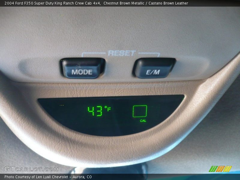 Chestnut Brown Metallic / Castano Brown Leather 2004 Ford F350 Super Duty King Ranch Crew Cab 4x4