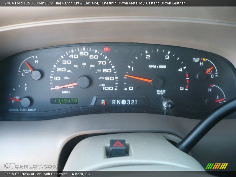  2004 F350 Super Duty King Ranch Crew Cab 4x4 King Ranch Crew Cab 4x4 Gauges