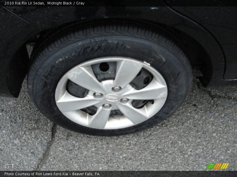 Midnight Black / Gray 2010 Kia Rio LX Sedan