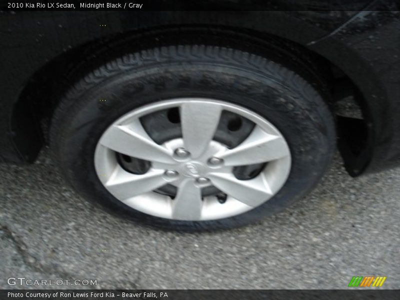 Midnight Black / Gray 2010 Kia Rio LX Sedan