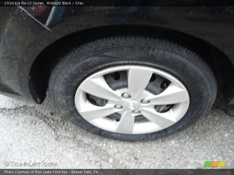 Midnight Black / Gray 2010 Kia Rio LX Sedan