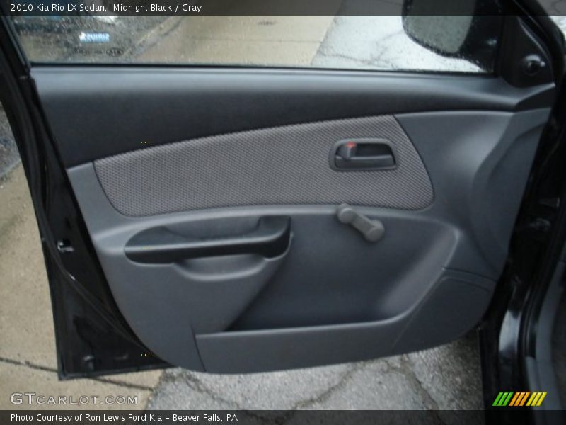 Midnight Black / Gray 2010 Kia Rio LX Sedan