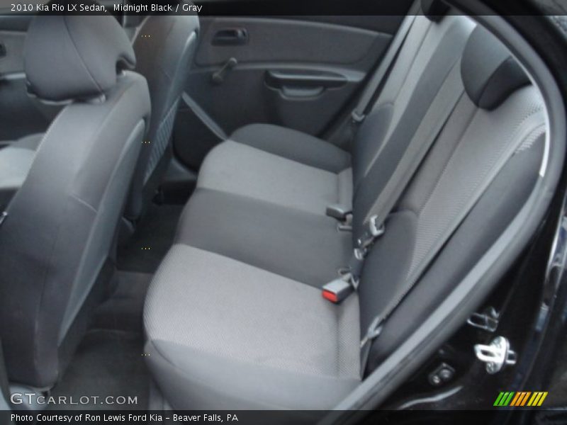 Midnight Black / Gray 2010 Kia Rio LX Sedan