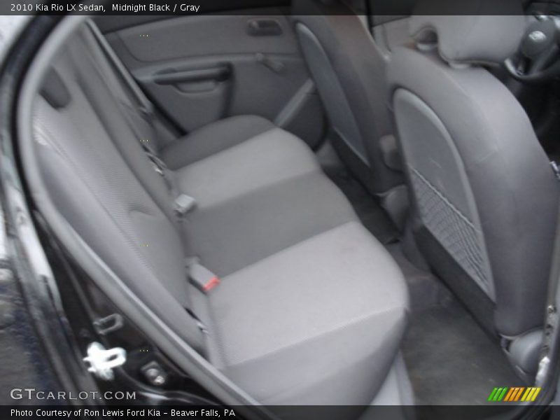 Midnight Black / Gray 2010 Kia Rio LX Sedan