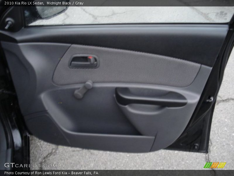 Midnight Black / Gray 2010 Kia Rio LX Sedan