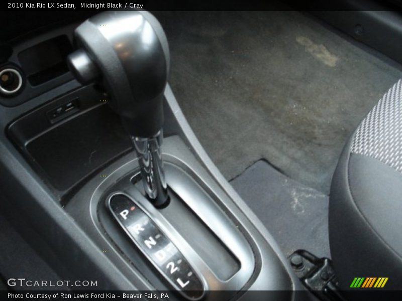 Midnight Black / Gray 2010 Kia Rio LX Sedan