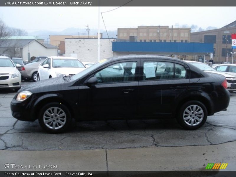 Black / Gray 2009 Chevrolet Cobalt LS XFE Sedan