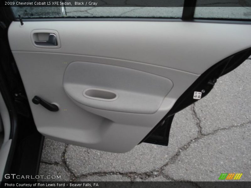Black / Gray 2009 Chevrolet Cobalt LS XFE Sedan
