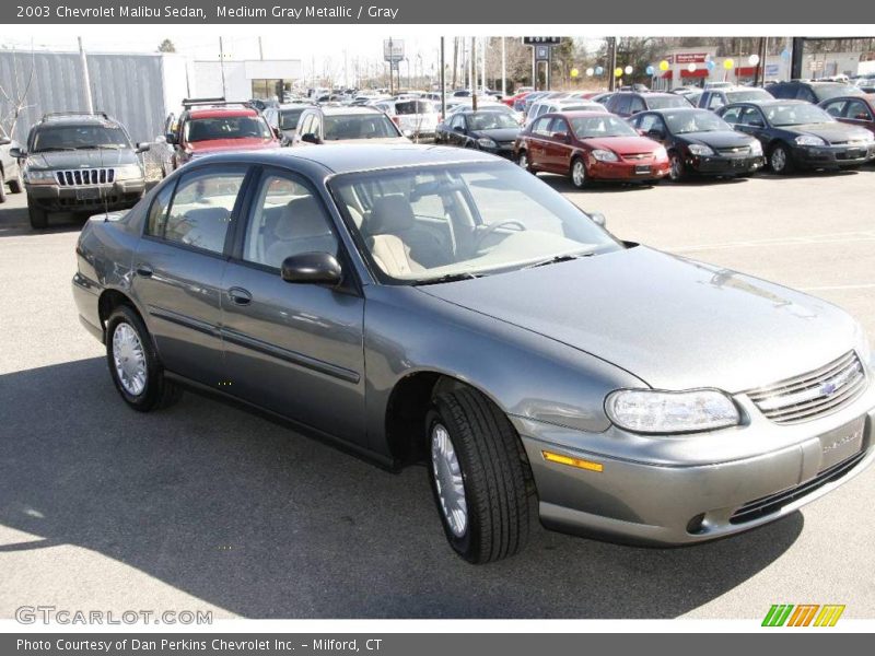 Medium Gray Metallic / Gray 2003 Chevrolet Malibu Sedan