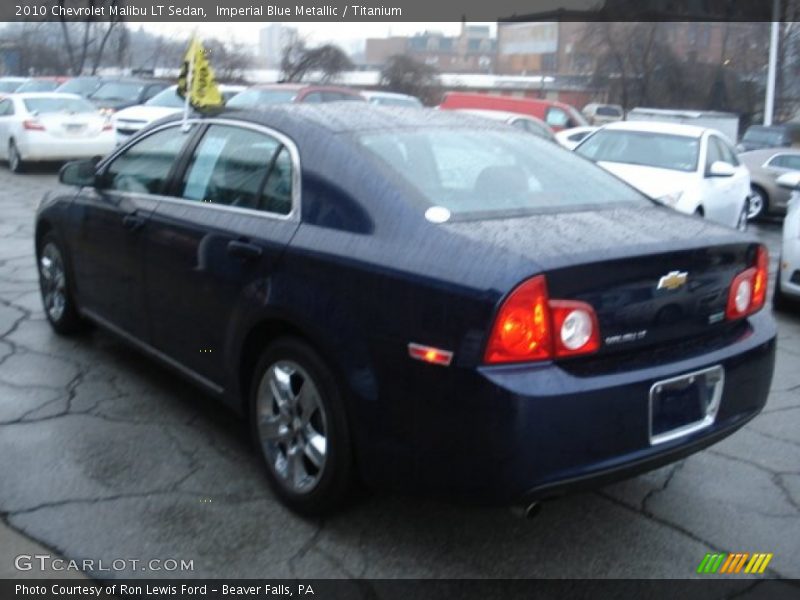 Imperial Blue Metallic / Titanium 2010 Chevrolet Malibu LT Sedan