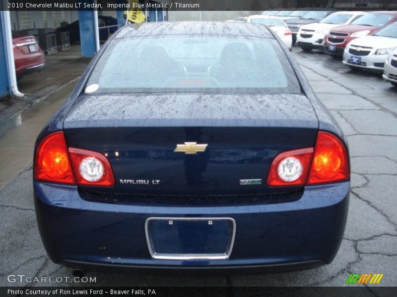 Imperial Blue Metallic / Titanium 2010 Chevrolet Malibu LT Sedan