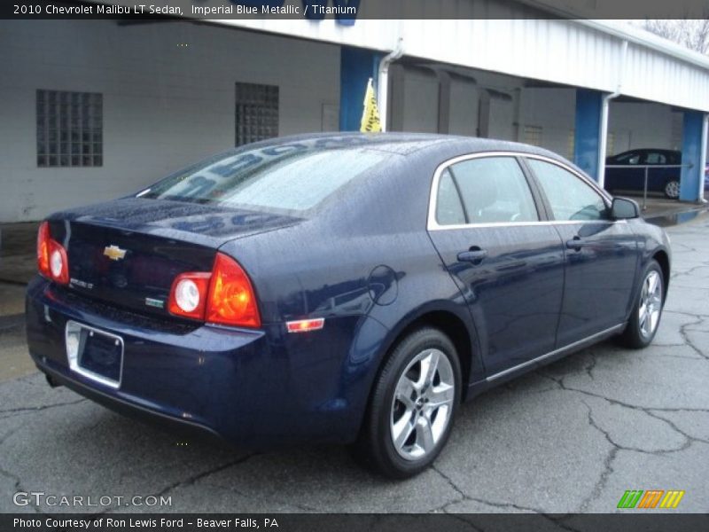 Imperial Blue Metallic / Titanium 2010 Chevrolet Malibu LT Sedan