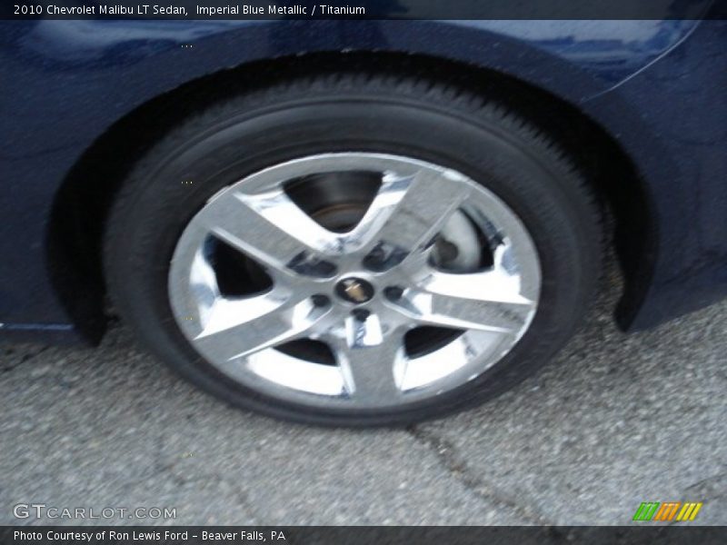 Imperial Blue Metallic / Titanium 2010 Chevrolet Malibu LT Sedan