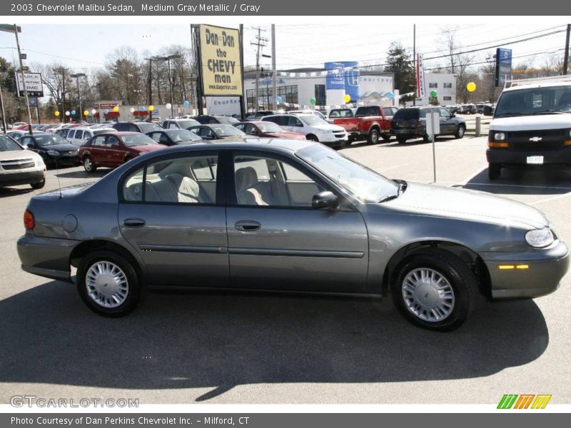 Medium Gray Metallic / Gray 2003 Chevrolet Malibu Sedan