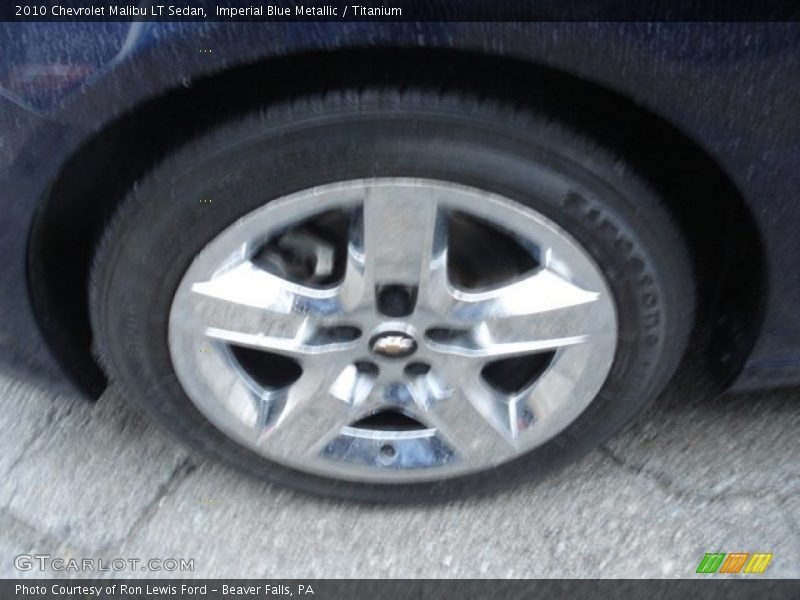 Imperial Blue Metallic / Titanium 2010 Chevrolet Malibu LT Sedan