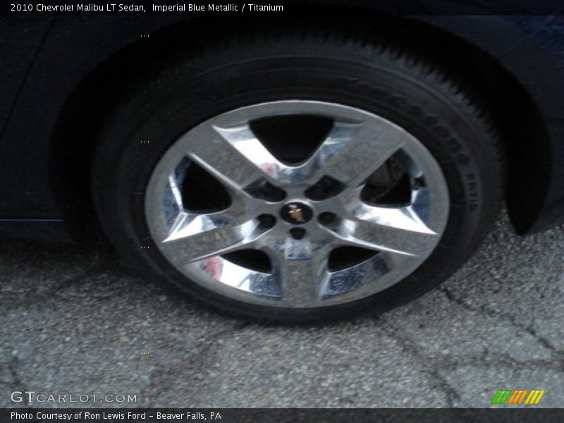 Imperial Blue Metallic / Titanium 2010 Chevrolet Malibu LT Sedan