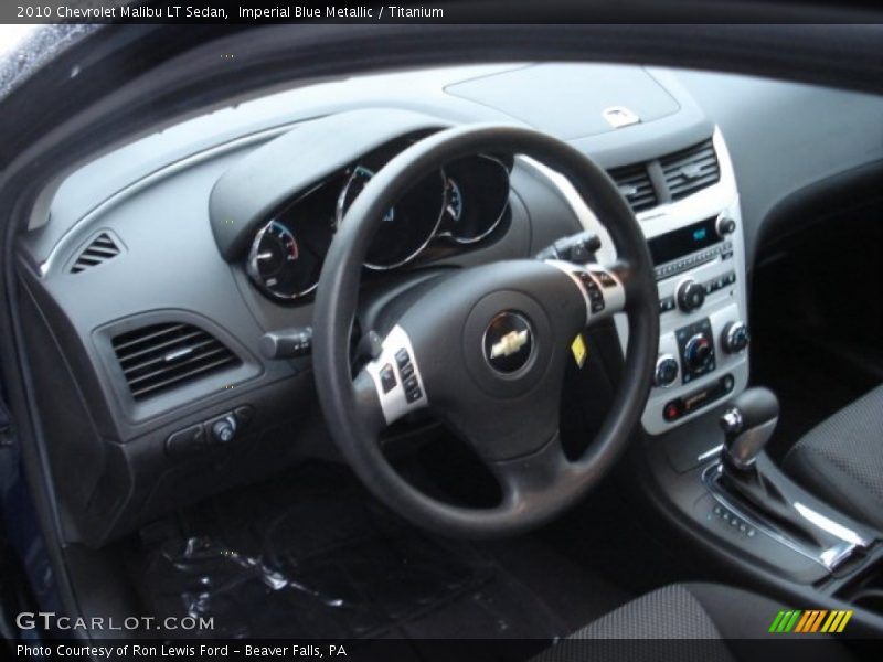 Imperial Blue Metallic / Titanium 2010 Chevrolet Malibu LT Sedan