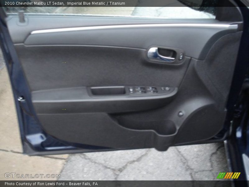 Imperial Blue Metallic / Titanium 2010 Chevrolet Malibu LT Sedan