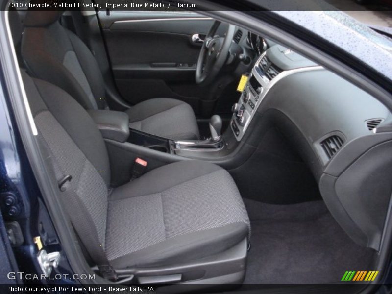 Imperial Blue Metallic / Titanium 2010 Chevrolet Malibu LT Sedan