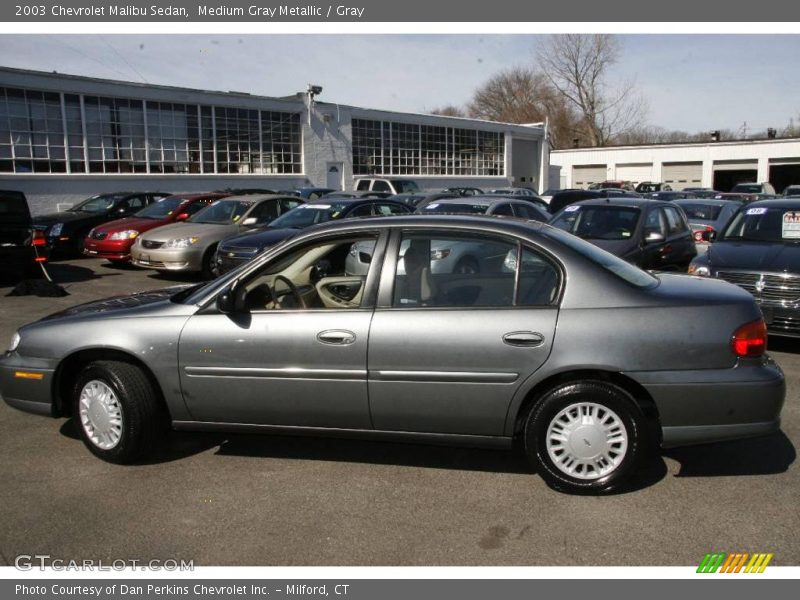 Medium Gray Metallic / Gray 2003 Chevrolet Malibu Sedan